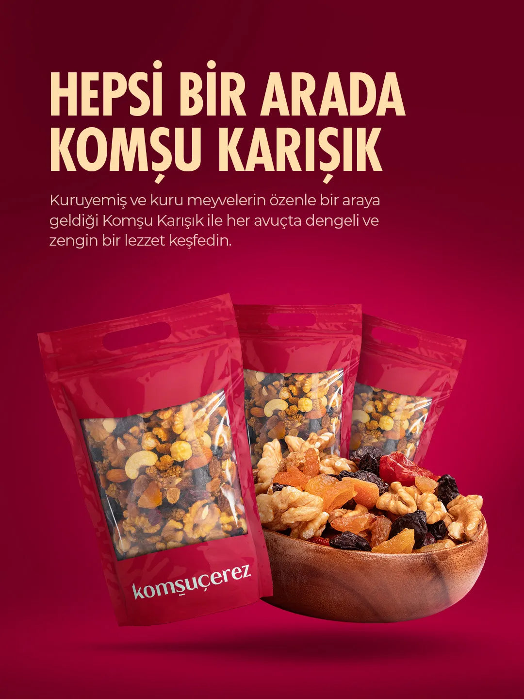 komşuçerez sağlıklı atıştırmalıklar komşu karışık